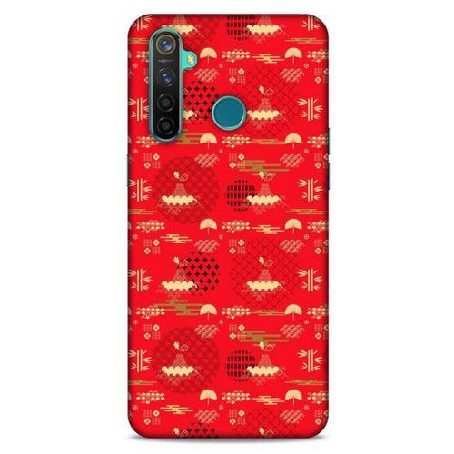 Oppo Realme 5 Pro Kılıf Japonya (1) Kılıfı Sarı Kırmızı