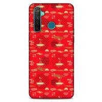 Oppo Realme 5 Pro Kılıf Japonya (1) Kılıfı Sarı Kırmızı