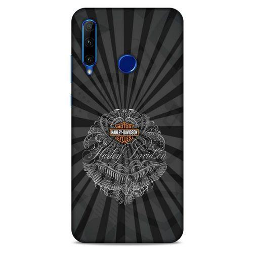 Huawei Y6P Uyumlu Kılıf Motorsiklet (40) Fit Silikon Kılıf Harley