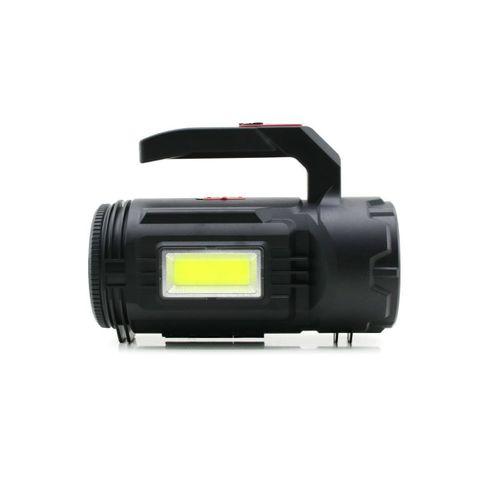 2in1 LED+COB Şarjlı El Feneri ve Projektör - USB/Type-C/Pil, 19 Parça Tamir Seti