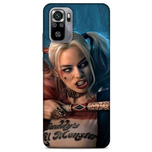 Xiaomi Redmi Note 10S Uyumlu Kılıf Harley Quinn (13) Silikon Kap Mavi