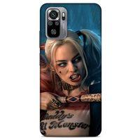 Xiaomi Redmi Note 10S Uyumlu Kılıf Harley Quinn (13) Silikon Kap Mavi