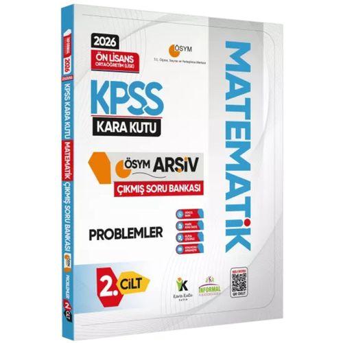 2026 KPSS Önlisans/Ortaöğretim MATEMATİK Kara Kutu 2 Cilt PROBLEMLER ÖSYM Çıkmış Soru Bankası Çözüml