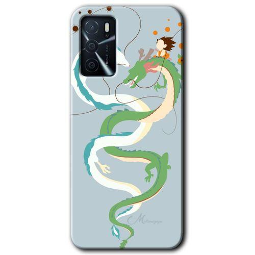 OPPO Oppo A16 Kılıf HD Desen Baskılı Arka Kapak + Temperli Cam - Snake Friendship