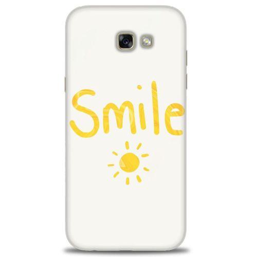 Samsung Galaxy A7 2017 / A720 Kılıf HD Baskılı Kılıf - Smile Güneş + Tam Ekran Koruyucu