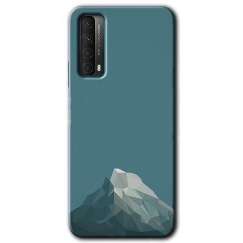 Potkal Hediye Fabrikası Huawei P Smart 2021 Kılıf HD Desen Baskılı Arka Kapak - Alone Mountain