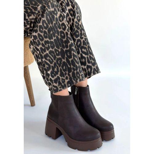 Belay Acı Kahve Nubuk Topuklu Bot