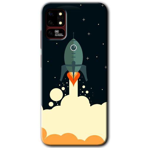 Reeder S19 Max Kılıf HD Desen Baskılı Arka Kapak - Space Smoke