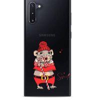 Zoologix (89) Samsung Galaxy Note 10 Şeffaf Kılıf Silikon Desenli