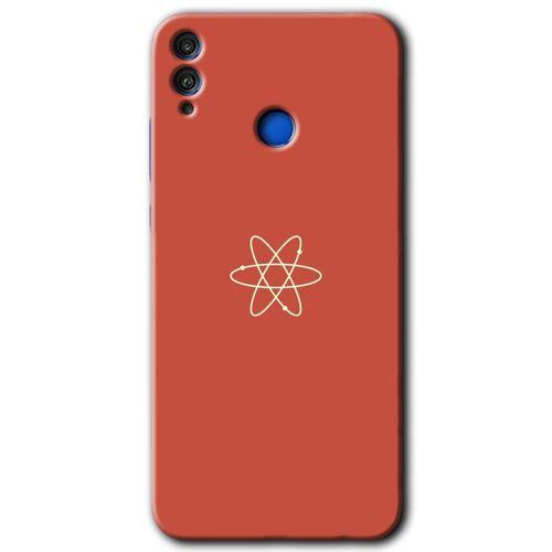 Honor 8c Kılıf HD Desen Baskılı Arka Kapak + Temperli Cam - Atom