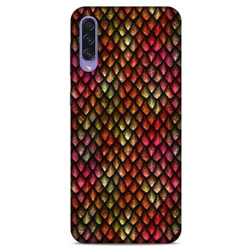 Samsung Galaxy A50s Kılıf Dragons (8) Baskılı Kılıf Ejderha Deri Pembe