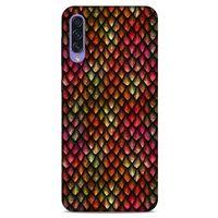 Samsung Galaxy A50s Kılıf Dragons (8) Baskılı Kılıf Ejderha Deri Pembe