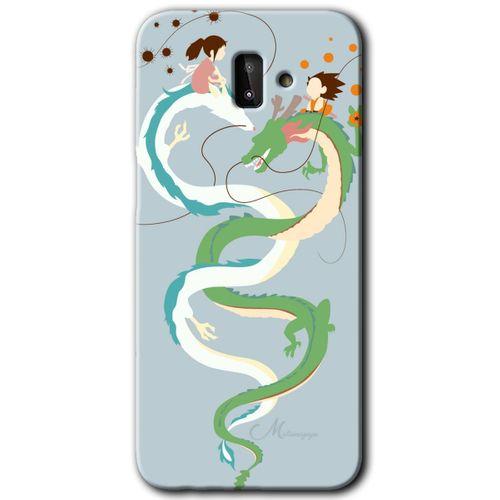 Samsung Galaxy J8 HD Baskılı Kılıf + 9D Tam Ekran Koruyucu - Snake Friendship