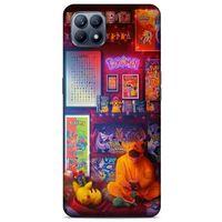 Retro (27) Desen Tasarımlı Kılıf Renkli Huawei P40 Lite Kılıf