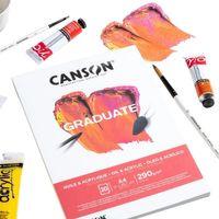 CANSON PAD CANGRAD OIL AND ACRYLIC 20 Yaprak A5 290 gram