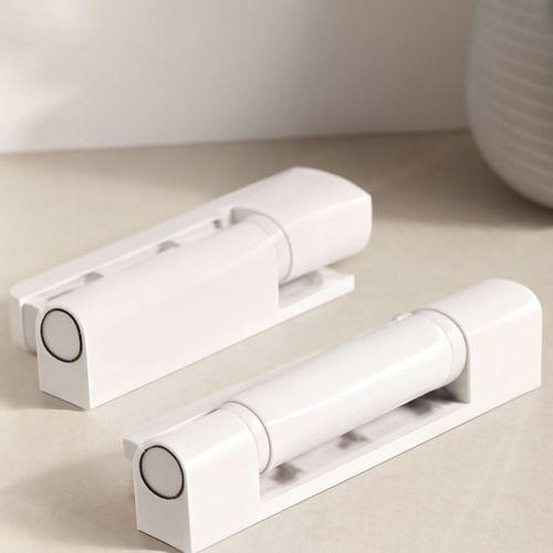 95 mm PVC Kapı Düz Menteşe (Beyaz/Metal)