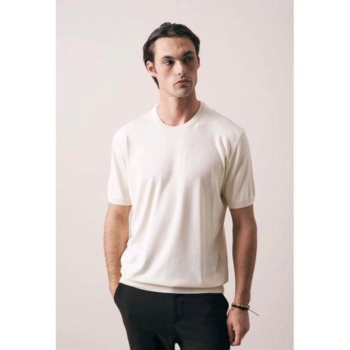 Kwon Bisiklet Yaka Basic Kısa Kollu İnce Triko Erkek T-Shirt - Bej