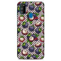 Frutix Mangosteen 02 Samsung Galaxy M30s Kılıf Desenli Silikon