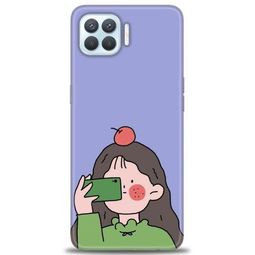 Oppo A73 Kılıf HD Baskılı Kılıf - Yeşil Kız + Tam Ekran Koruyucu