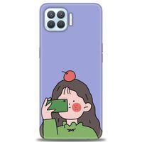 Oppo A73 Kılıf HD Baskılı Kılıf - Yeşil Kız + Tam Ekran Koruyucu