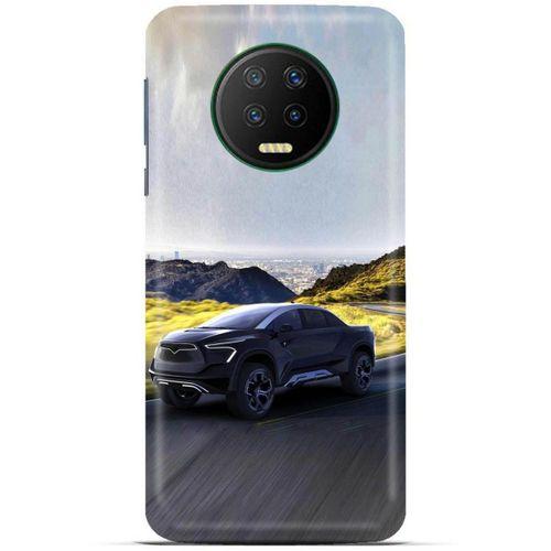 Lopard İnfinix Note 7 Uyumlu Kılıf PickUpX (36) Glitter Kılıf Koyu Gri