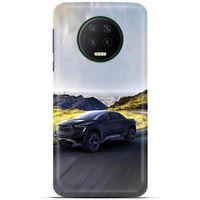 Lopard İnfinix Note 7 Uyumlu Kılıf PickUpX (36) Glitter Kılıf Koyu Gri