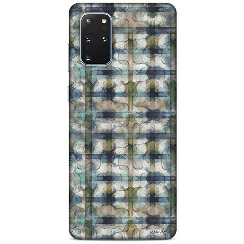 Y.Liva-2021 Özel Seri Kareli Samsung Galaxy S20 Plus Kılıf Silikon Kapak