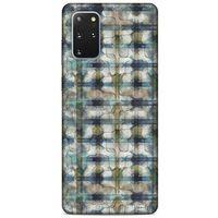 Y.Liva-2021 Özel Seri Kareli Samsung Galaxy S20 Plus Kılıf Silikon Kapak