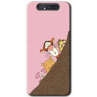 Galaxy A80 Kılıf HD Desen Baskılı Arka Kapak - Winnie the Pooh + Kırılmaz Cam