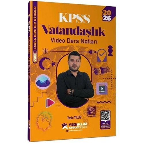 2026 KPSS Vatandaşlık Atölye Video Ders Notları Yediiklim Yayınları