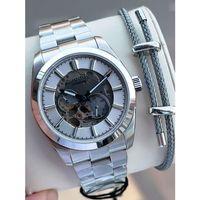 Quantum Otomatik Mekanizma Sapphire Cizilmez Cam Çelik Kordon 10 Atm Erkek Kol Saat EMG.1132.340