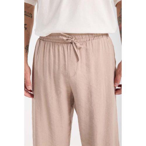 Modal Kumaş Rahat Kalıp Düz Paça Jogger Erkek Pantolon - Bej