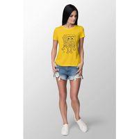 Baskılı Dar Kesim Kadın Sarı t-shirt