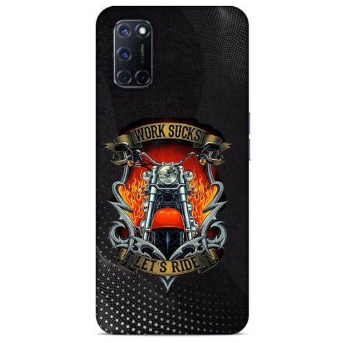 Oppo A92 Uyumlu Kılıf Motorsiklet (8) Baskılı Kılıf Harley Davidson