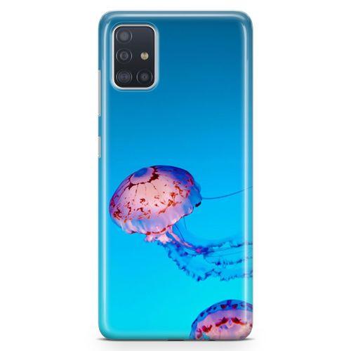 Samsung Galaxy A51 Kılıf Jellyfish Arka Kapak Koruma Desenli Full Koruyucu