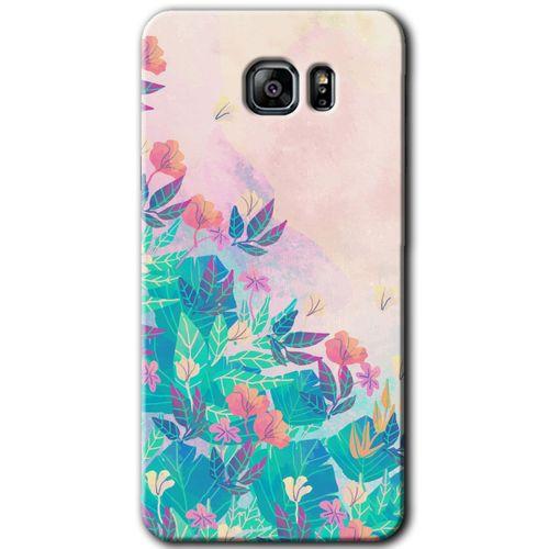Galaxy Note 5 Kılıf HD Desen Baskılı Arka Kapak - Çizim Yapraklar + Kırılmaz Cam