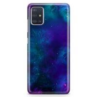 Samsung Galaxy A51 Kılıf Nebula Galaxy Arka Kapak Koruma Desenli Full Koruyucu