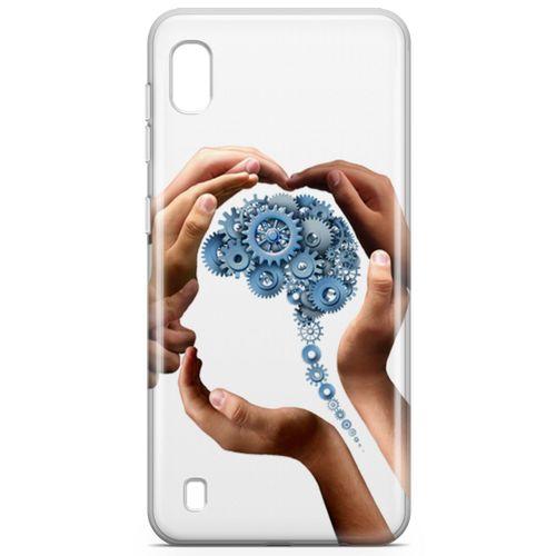 Samsung Galaxy A10 Kılıf Beyin Makinesi Arka Kapak Koruma Desenli Full Koruyucu