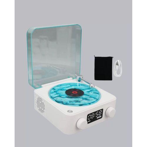 Gece Lambası Stereo Bluetooth Hoparlör Dijital Saatli Vintage Tasarım Çok Fonksiyonlu