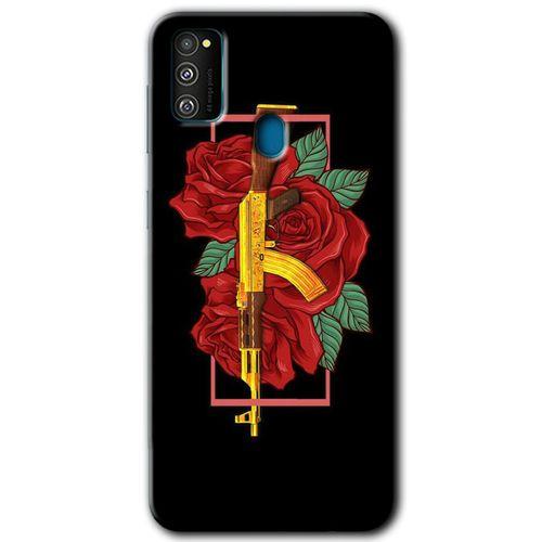 MRCİLETİSİM Samsung Galaxy M21 Kılıf Baskılı Kapak - Bedel + 5D Tam Kaplayan Cam