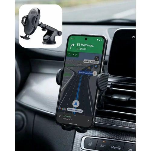 360° Döner Araç Telefon Tutucu Otomatik Kilit Mekanizmalı Stand