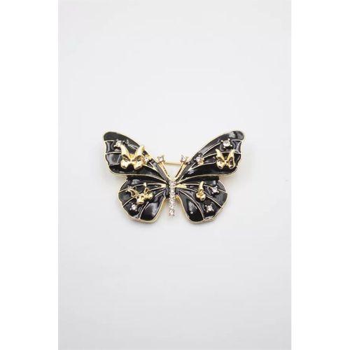 Kelebek Broş - Siyah
