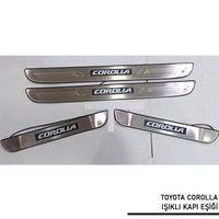 Toyota Corolla Uyumlu -2014 Işıklı Kapı Eşiği Parça