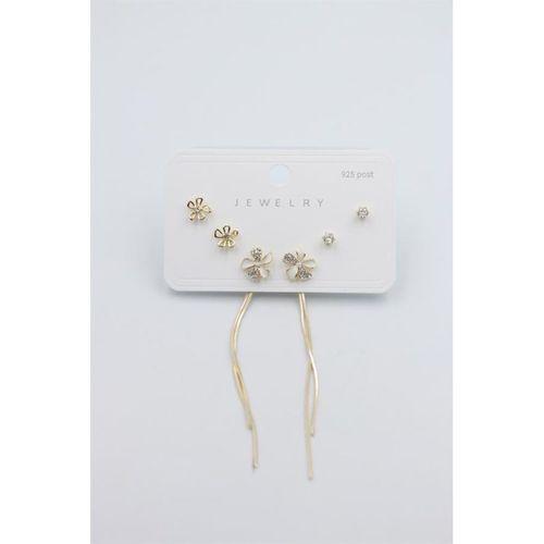 Çoklu Set Küpe - Altın