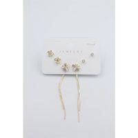 Çoklu Set Küpe - Altın