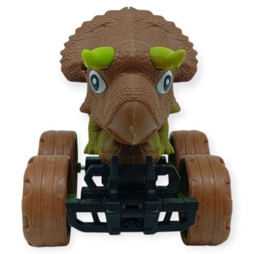 Sürtmeli Dinazor Arabalar 12 cm - H-20 - Triceraptors -Kahverengi