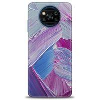 Xiaomi Poco X3 Pro Kılıf HD Baskılı Kılıf - Purple + Tam Ekran Koruyucu