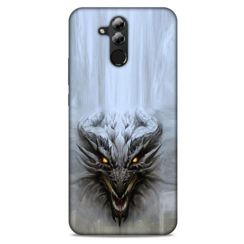 Huawei Mate 20 Lite Kılıf Dragons (11) Tam Koruma Beyaz Ejderha