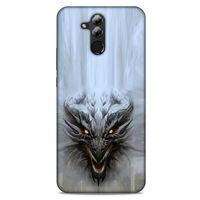 Huawei Mate 20 Lite Kılıf Dragons (11) Tam Koruma Beyaz Ejderha