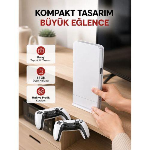 Hdmı Çıkışlı Kablosuz 2 Kollu 4k Retro Oyun Kutusu